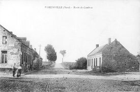 Route de Cambrai à Forenville